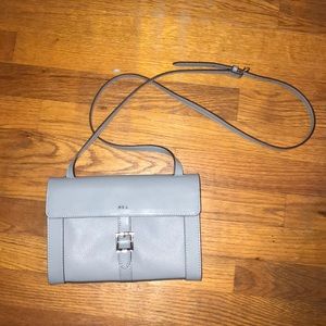 RALPH LAUREN BLUE CROSS-BODY PURSE